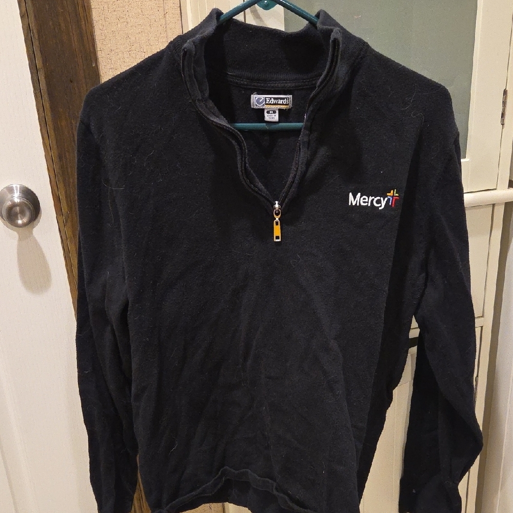 Black Half-Zip Sweater